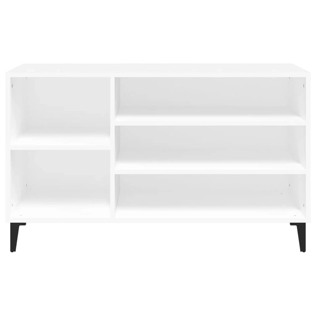 Scarpiera mobile contenitore per scarpe mobile per ingresso/corridoio/soggiorno 102 x 36 x 60 cm legno ingegnerizzato bianco 02_0021435
