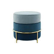 Pouf contenitore Matilda 100 in velluto blu