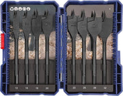 Set di fori a freccia - 8 pezzi - 1/4 pollice zeskantschacht - 12 mm 16 mm 18 mm 20 mm 22 mm 25 mm 28 mm 32 mm - 150 mm di lunghezza - Trapano con contenitore di conservazione