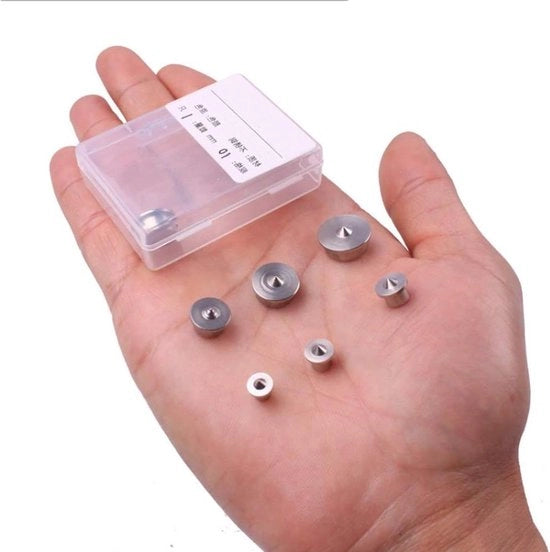 Set di Localizzatori a Pin Rond per Legno 6 pezzi 4-12mm - Viti Deuvel - Attrezzatura per Lavorazione del Legno