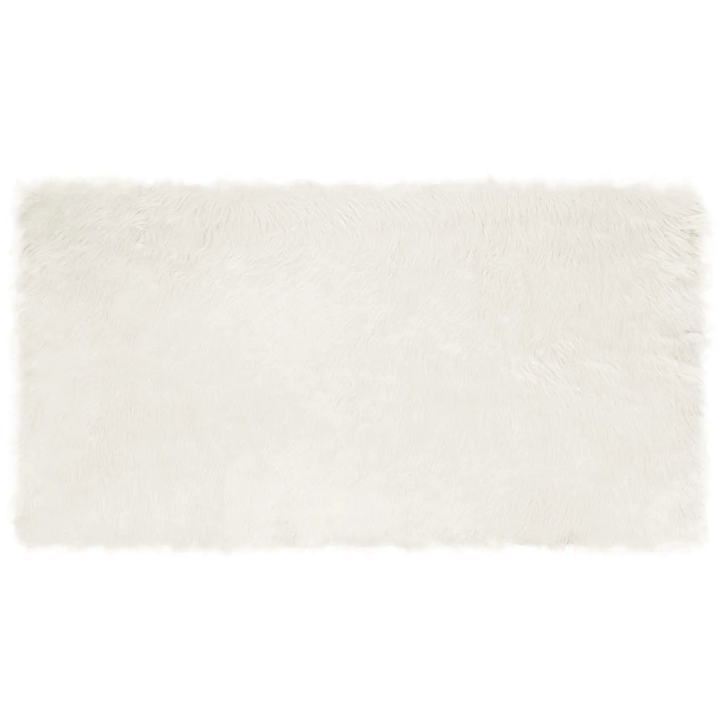 Tappeto in finta TAFALLA Bianco 80 x 150 cm Poliestere