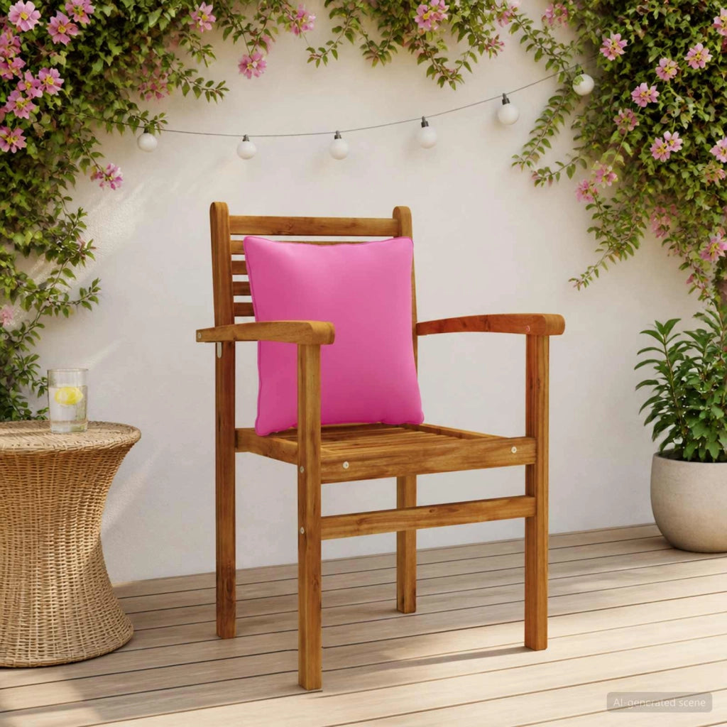 Cuscini per Schiena a 4 Pezzi PUTTEN 4 pcs 100% Poliestere Rosa 945156