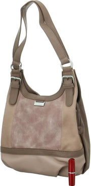 Borsa a Spalla per Donne con Chiusura a Rittaglio, Piccola, Rosa