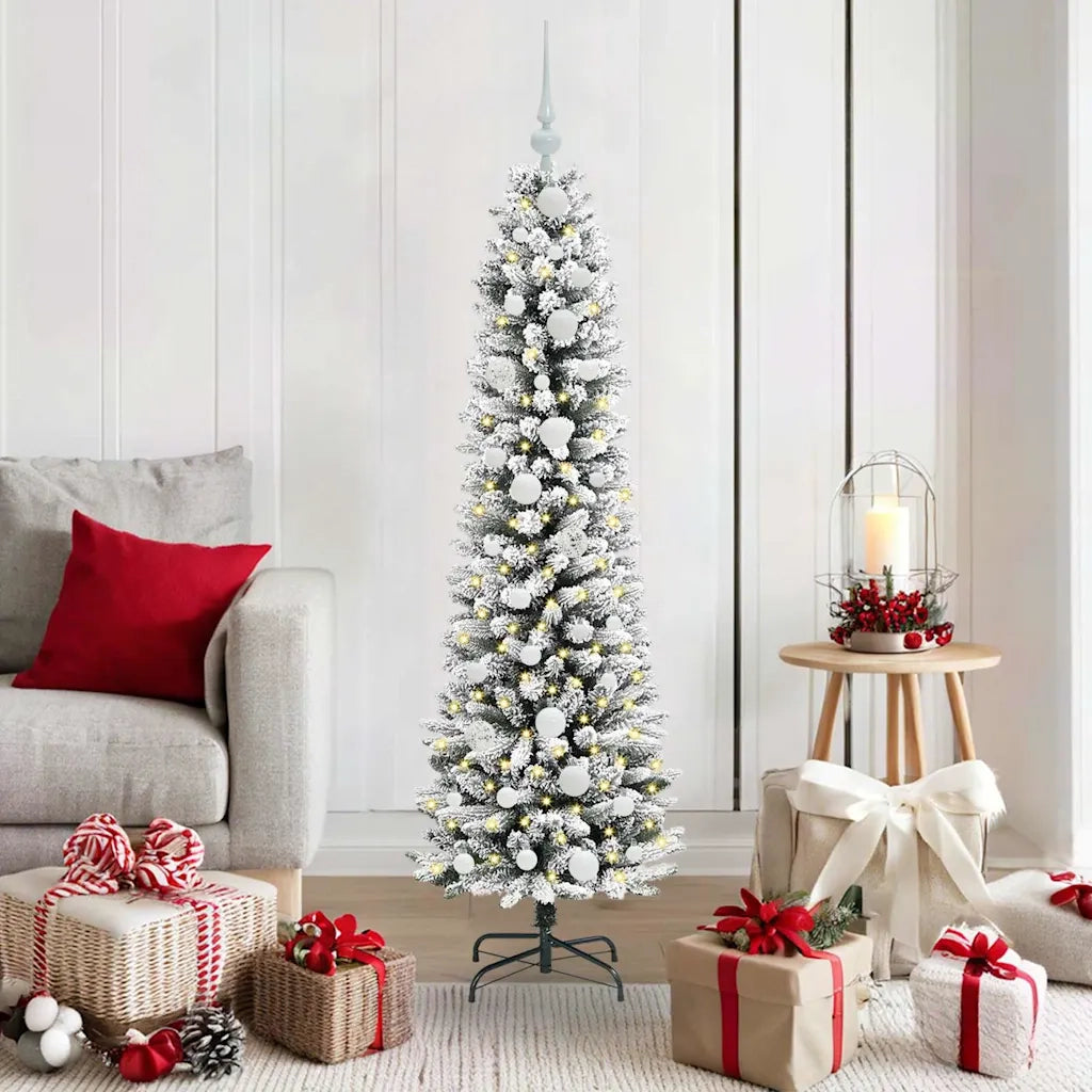 Albero di Natale artificiale con 150 LED Bianco 150 cm 3396096