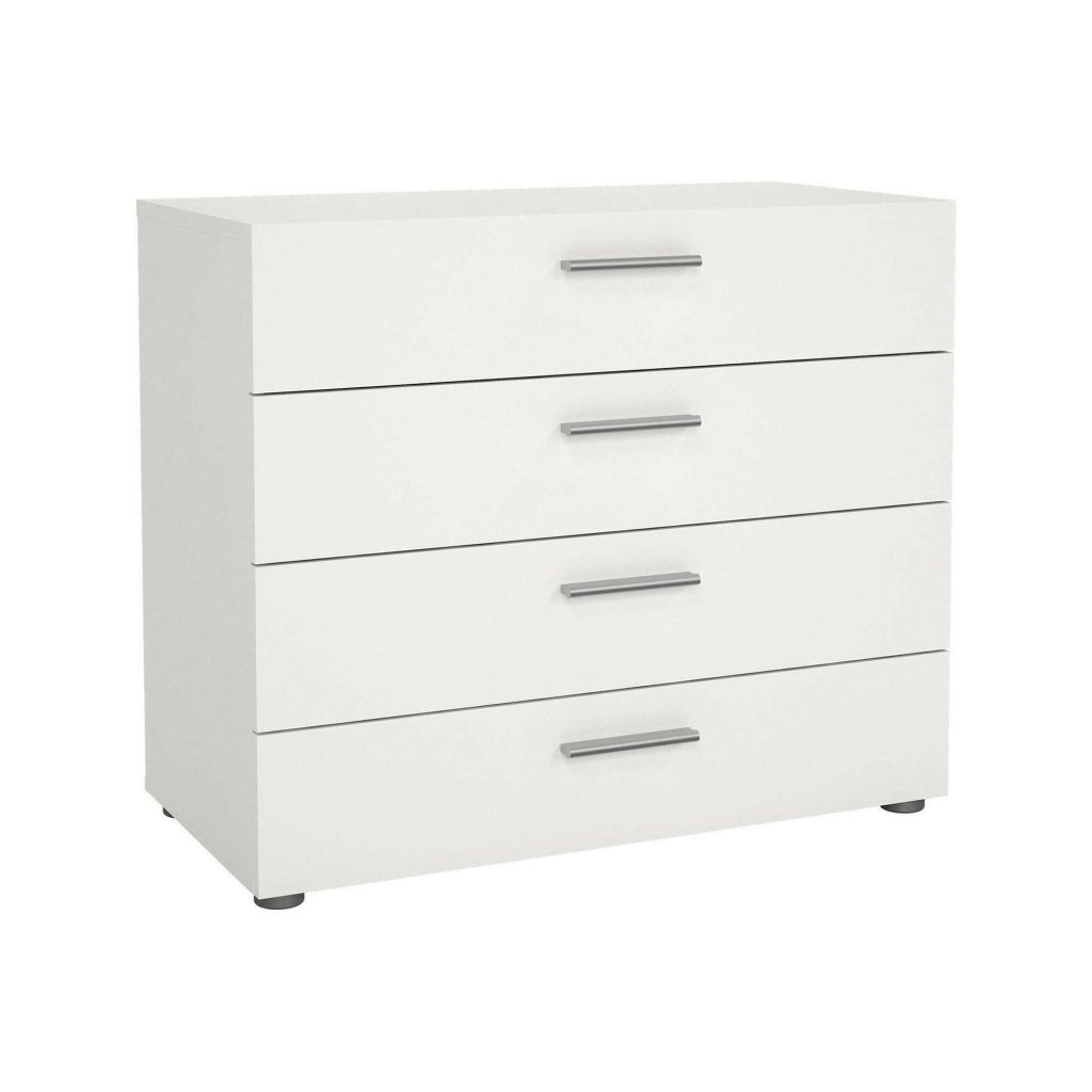 Cassettiera Arwen, Settimino multiuso, Comò camera da letto, Mobile con cassetti, 80x40 h68 cm, Bianco