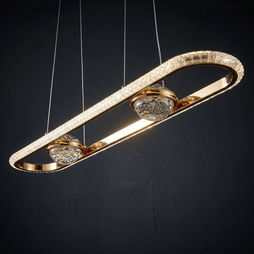 Lampada A Sospensione Da Soffitto Led G159-cp Gold
