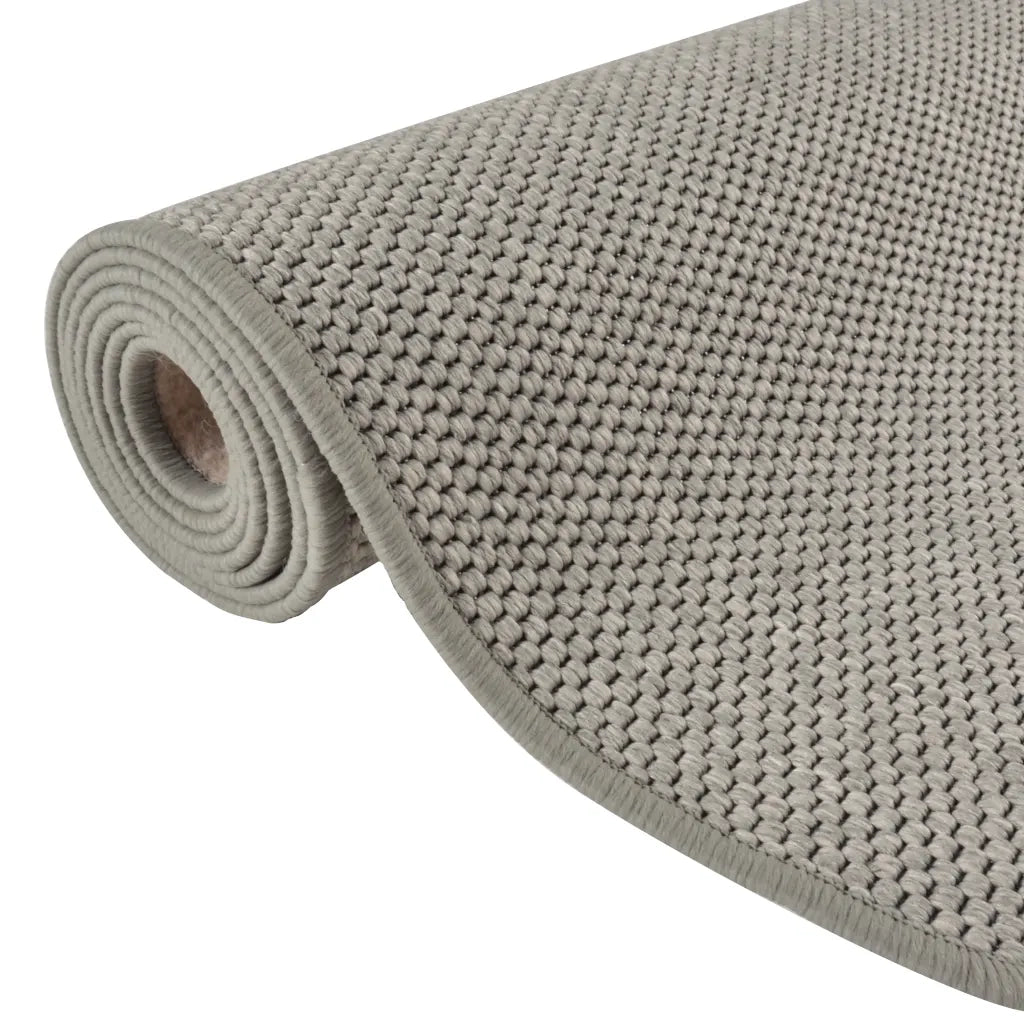 Tappeto del soggiorno | Tappeto Corsia Aspetto Sisal Argento 80x300 cm