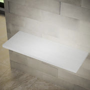 Mensolone sospeso per lavabi d'appoggio da 120cm bianco effetto legno