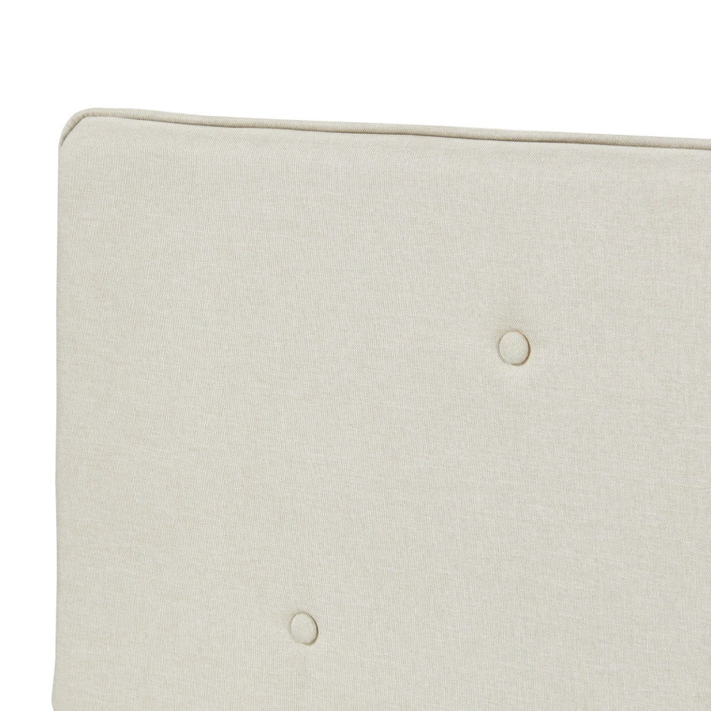 Testiera Letto Tokke Testata Imbottita da Parete 180x48 cm Beige [en.casa]