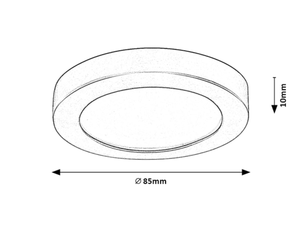Faretto incasso soffitto bianco LED 3W IP44 Coco 5276 Rabalux