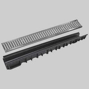 CANALETTA NOR MOD. A CON GRIGLIA ZINCATA  13 x 100 H. 5     STAMPLAST