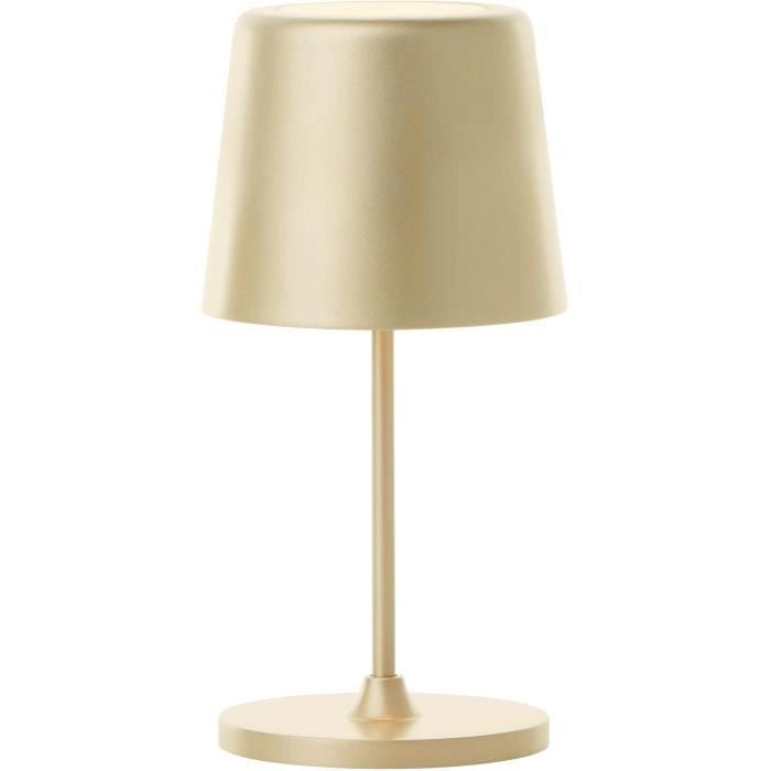 Lampada da tavolo da esterno - BRILLIANT - KAAMI - Ricaricabile - Oro opaco - LED - 2W - 310lm - 3000K - DIM - USB - 3-Step DIM - IP54