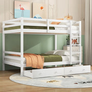 Letto a Castello con Cassetti e Contenitore ¨C MINIMAL ¨C Bianco 140x200
