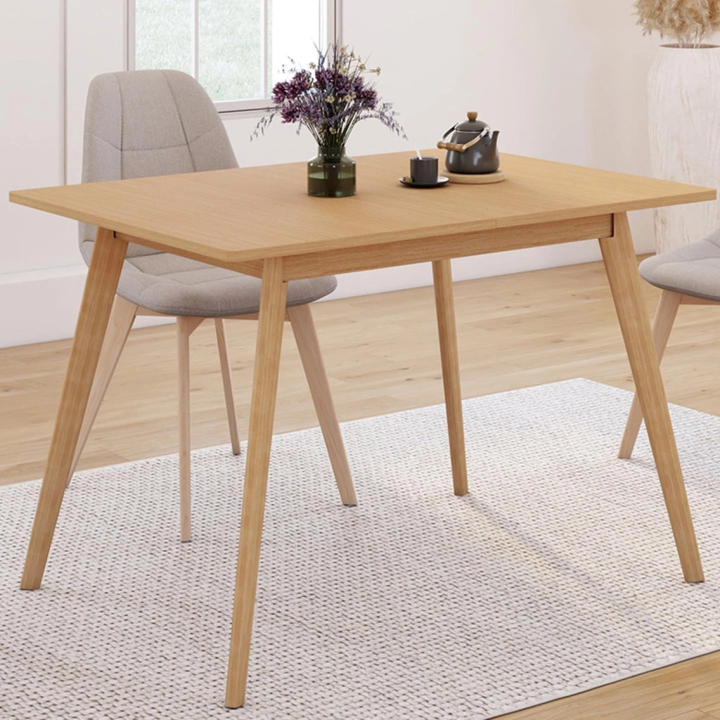Tavolo da pranzo rettangolare allungabile NOOR 4-8 persone effetto legno 110-150 cm