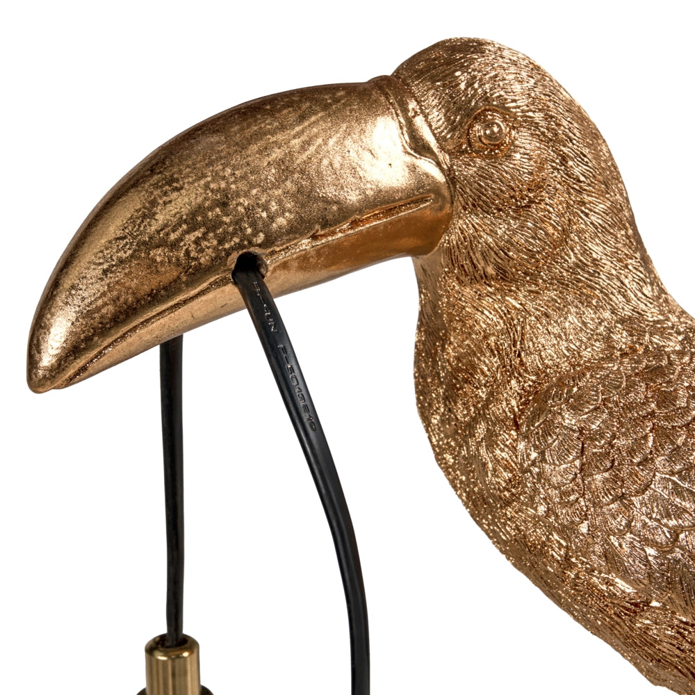 Lampada da tavolo in poliresina oro Luce da comodino Lampada da lettura a tema animale Soggiorno Camera da letto Stile glam