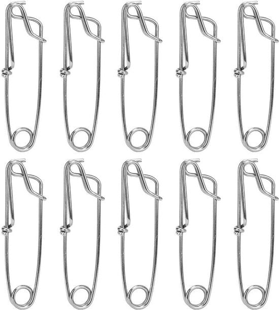 10 pezzi di Clip di fissaggio per pesce - Hanger con alta resistenza - Clip per tonno con sferza.