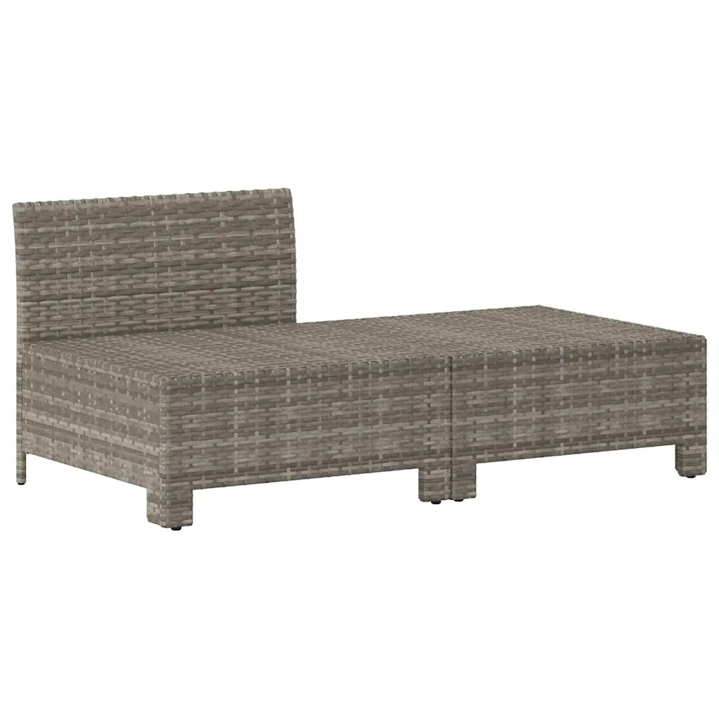 Set di Divani da Giardino 2 pz con Cuscini in Polyrattan Grigiocod mxl 70685