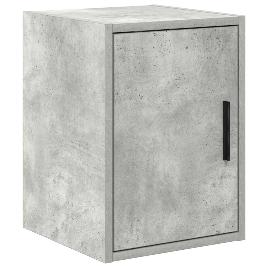 Armadi da Garage 2 pz Grigio Cemento in Legno Multistrato