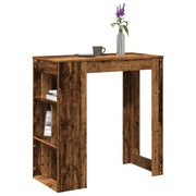 vidaXL Tavolo Bar con Rastrelliera Antico 102x50x103,5 cm Multistrato