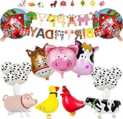 Decorazione di Festa di Compleanno con Palloncini e Animali, 21 pezzi per Feste Tematiche e Feste per Bambini