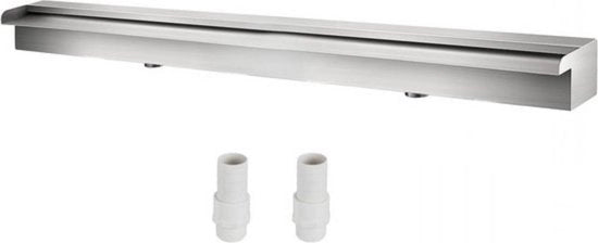 Piscina con Fontana - 59CM - Cascata - Acciaio Inox - Esterno e Interno - Con Connessione Slang Chiusura PTFE