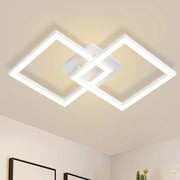 ZMH Lampada da Soffitto LED Moderna Bianca 24W Luce Calda 3000K per Soggiorno
