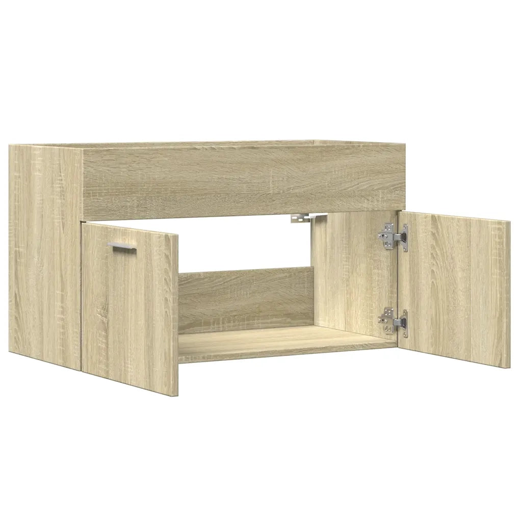 vidaXL Mobile Sottolavabo Rovere Sonoma 80x38,5x46cm Legno Multistrato