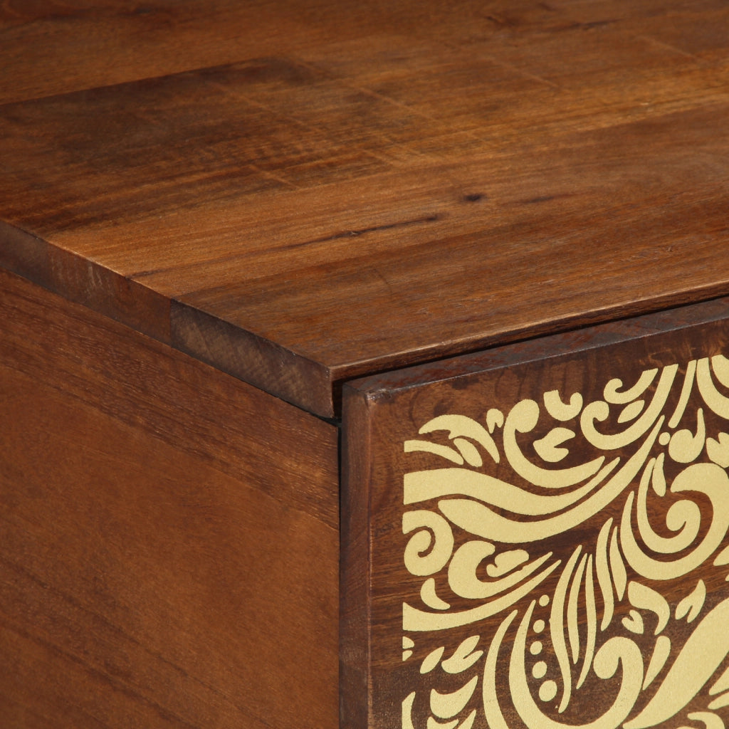 Tavolino da caffÃ¨ 100x54x40 cm in legno massello di mango
