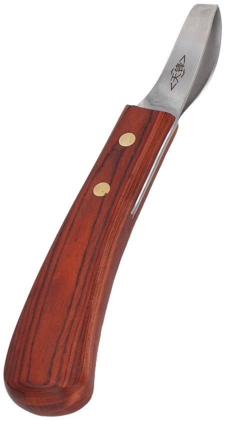 Strumento per tagliare le unghie dei cavalli - Manico in legno con lama in acciaio inossidabile - Tagliatore di unghie multifunzionale per cavalli - Adatto per cavalli - 19,5 cm
