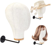 Manichino Capo con Supporto per Capelli per Display su Muro e Cappelli