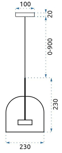 Lampada Da Soffitto Pensile Amber APP613-1CP