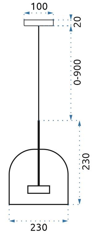 Lampada Da Soffitto Pensile Amber APP613-1CP