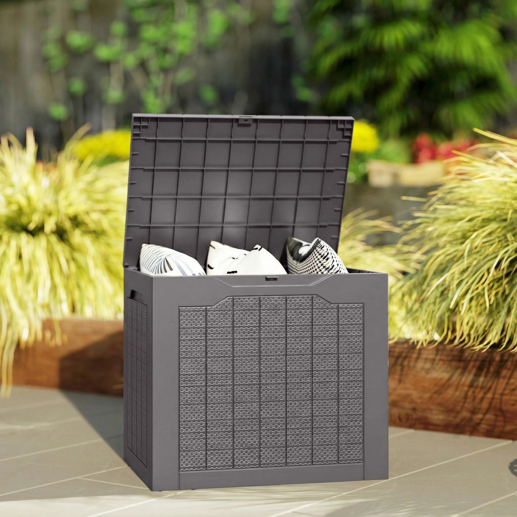 Baule da giardino 93L ¨C Xylo ¨C 56x41x50 cm marrone esterno