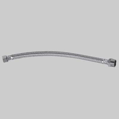 FLESSIBILE IN ACCIAIO GIGANTE F 3/8 X M 1/2  cm 40     MADE IN ITALY