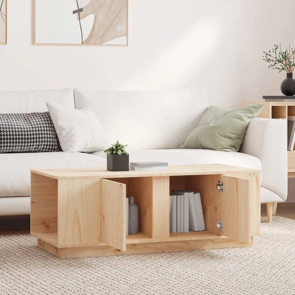 Tavolino da Salotto 110x50x40 cm in Legno Massello di Pino 814429