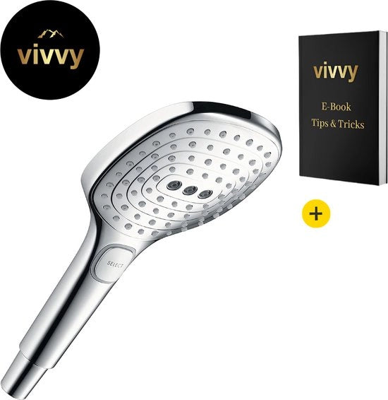 Douchekop idroregolabile 3 in 1 - Set per docce 3 in 1 - Douchekop ecosostenibile con 3 posizioni – Garanzia di soddisfazione del 100% - Regolabile - Ambientalmente puro