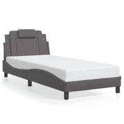 Letto singolo | Letto per adulti | Giroletto Viana senza Materasso Crema 90x200 cm in Similpelle