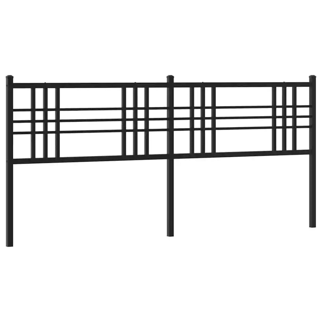 Testiera in Metallo-Testiera in Ferro-Testata Nero 193 cm 731346