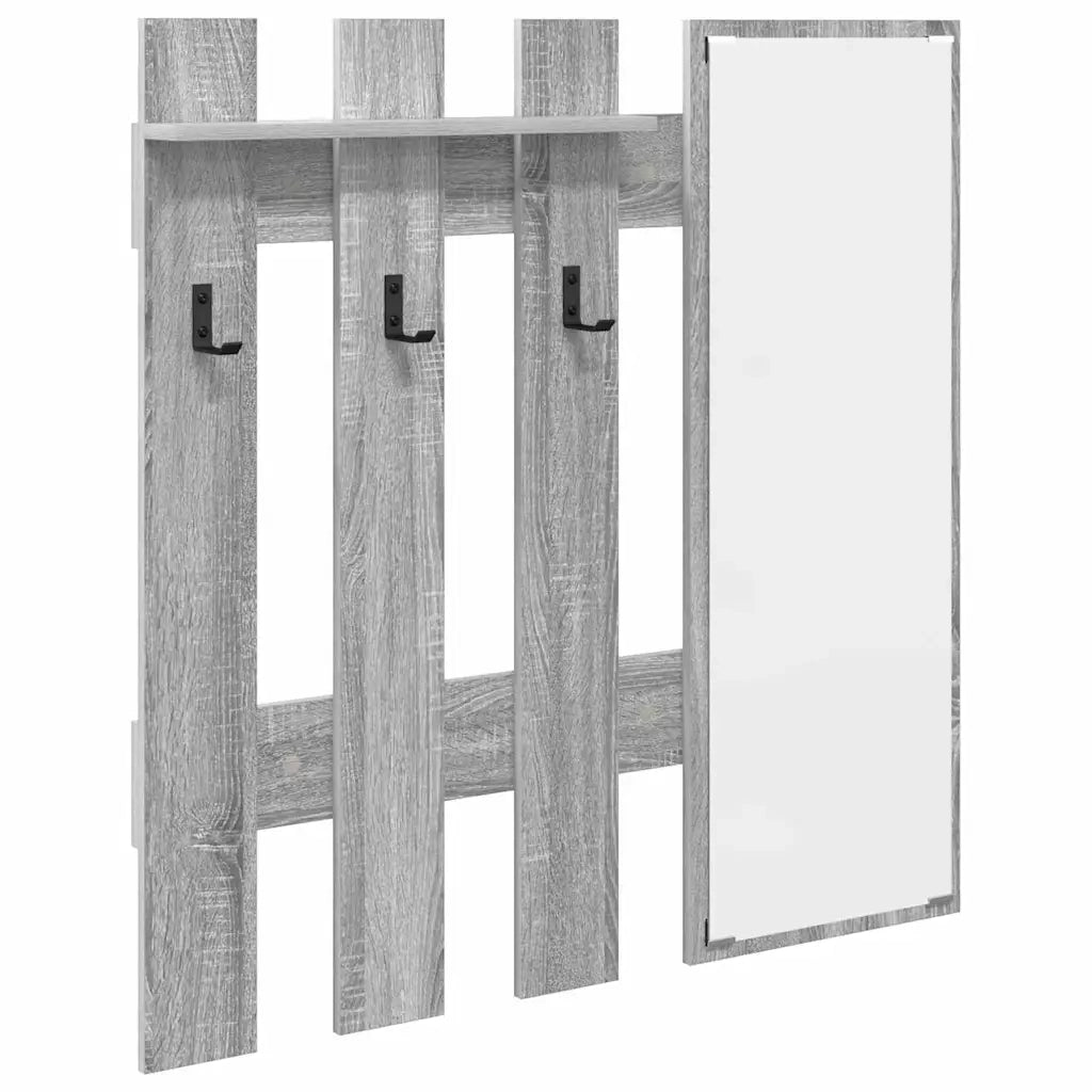 Appendiabiti a muro Grigio Sonoma 100 x 10 x 100 cm CFW3534708