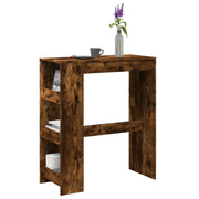 vidaXL Tavolo Bar con Rastrelliera Rovere 90x40x103,5 cm Multistrato