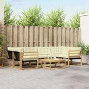 Set di divani da esterno 7 pcs Bianco e Crema 79 x 79 x 37 cm 3388456