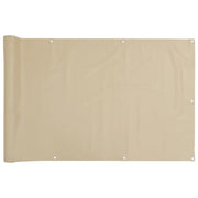 Paravento da Balcone Beige 75x300 cm in Tessuto Oxford