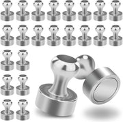 Magnetici 24 kegelmagneti (12x16 mm, forti, tenacia 3 kg), argento