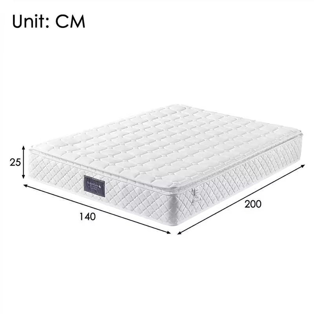 Letto imbottito 140x200 cm - Xylo - Con testiera illuminata LED, USB, USB-C e spazio idraulico