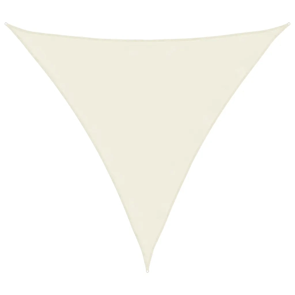Parasole a Vela Oxford Triangolare 4,5x4,5x4,5 m Crema 135233