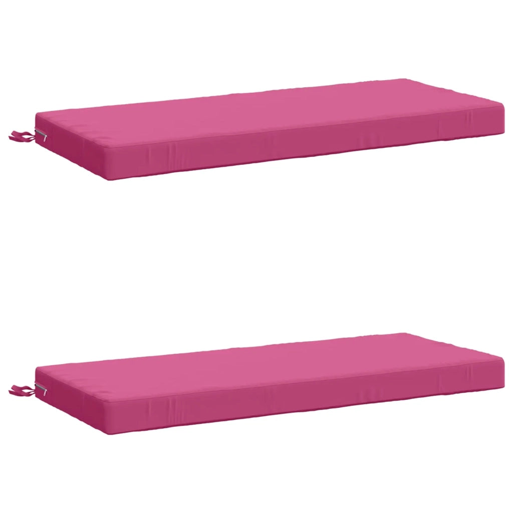 Cuscini per Panchina a 2 Pezzi SOEST 2 pz 100% Poliestere Rosa 950231