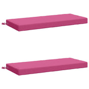 Cuscini per Panchina a 2 Pezzi SOEST 2 pz 100% Poliestere Rosa 950231