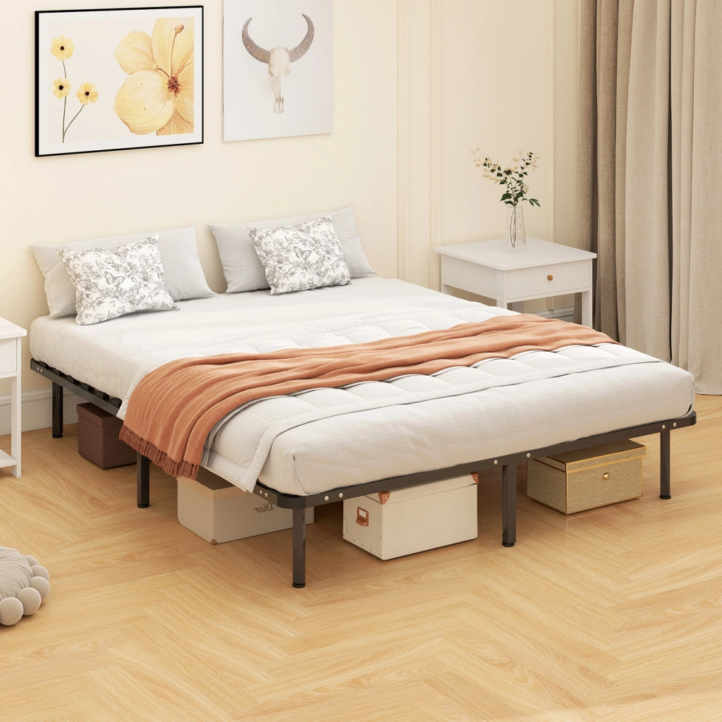 Letto matrimoniale contenitore ¨C Xylo ¨C legno massello nero con rete a doghe 160x190 cm