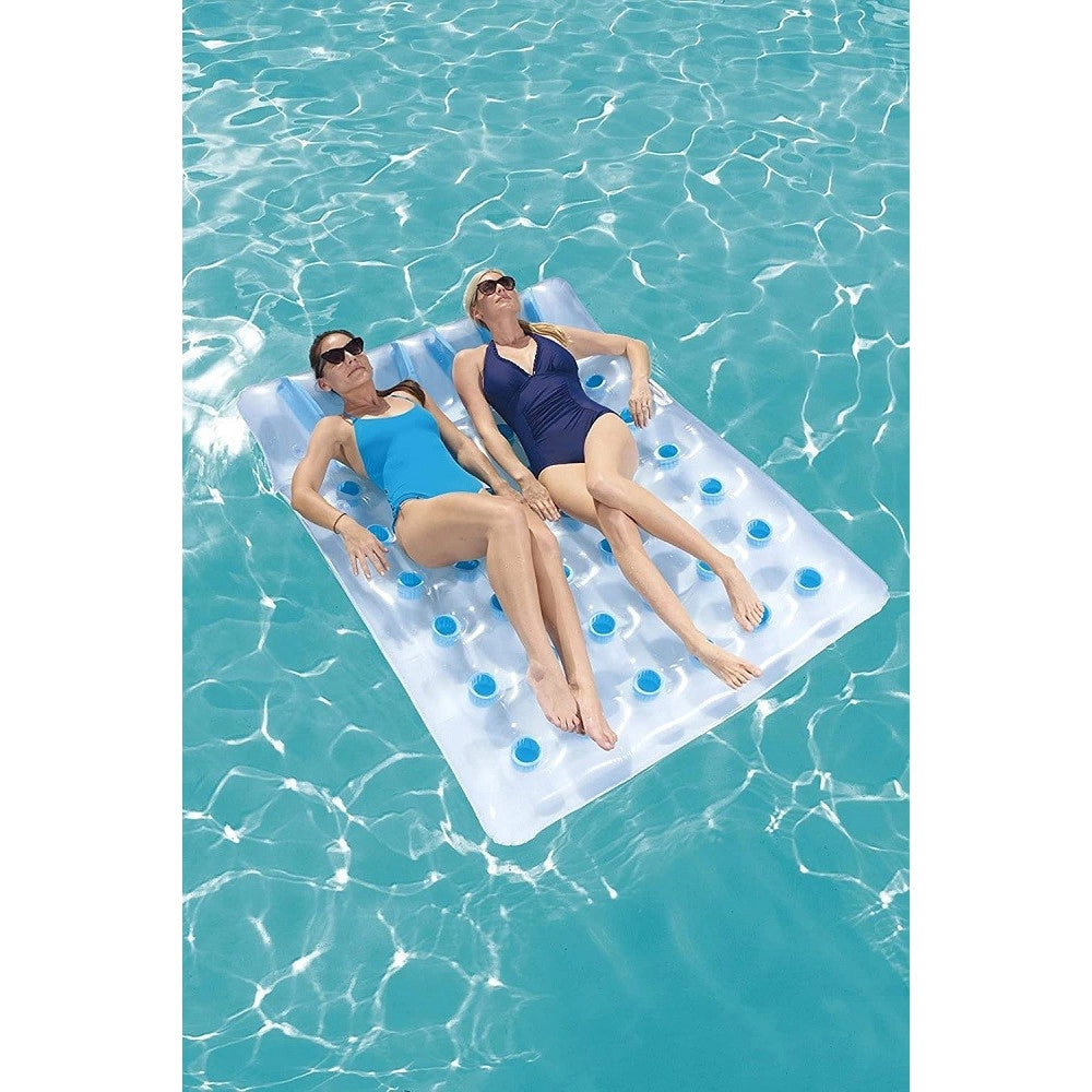 Trade Shop - Materassino Gonfiabile 36 Buchi 193 X 142 Cm Doppio Comfort Portata 180 Kg 43055 -