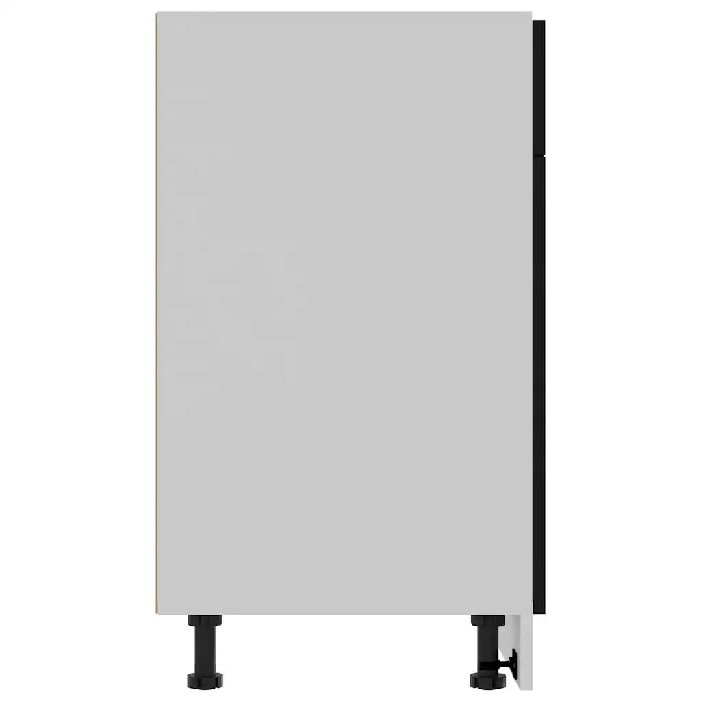 Pensile da cucina | Mobile Inferiore Cassetto ¡°Lyon¡± Nero 80x46x81,5 cm